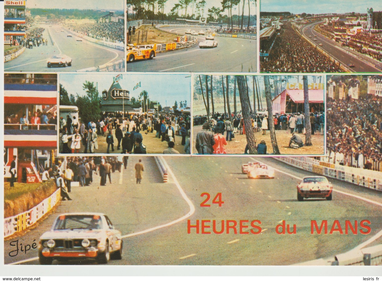 C.P. - LE MANS - CIRCUIT DES 24 HEURES - 185 - VUE D'ENSEMBLE STANDS DE RAVITAILLEMENT - VIRAGE S DU TERTRE ROUGE - COUR - Le Mans