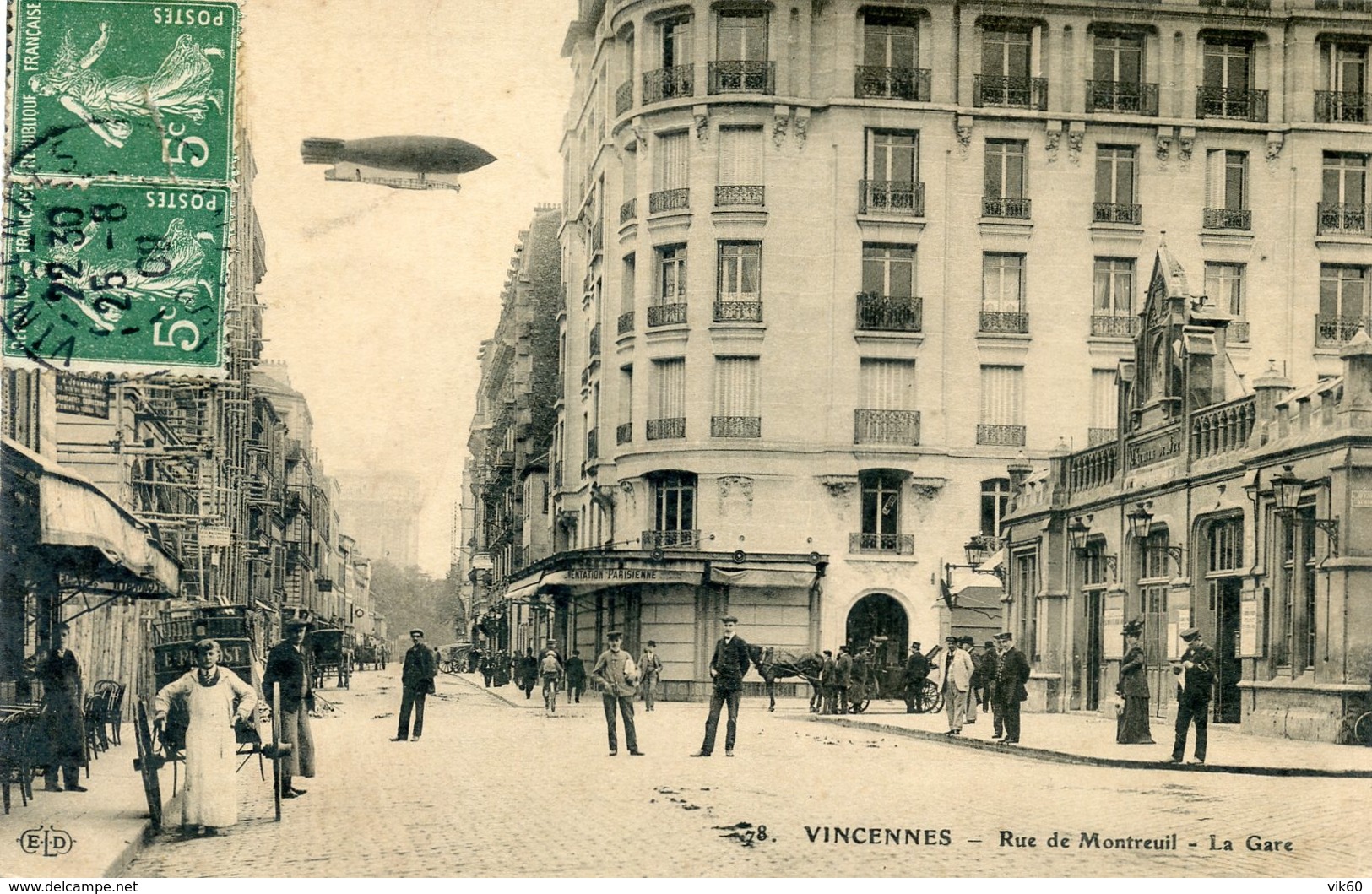 94  VINCENNES RUE DE MONTREUIL  LA GARE - Vincennes