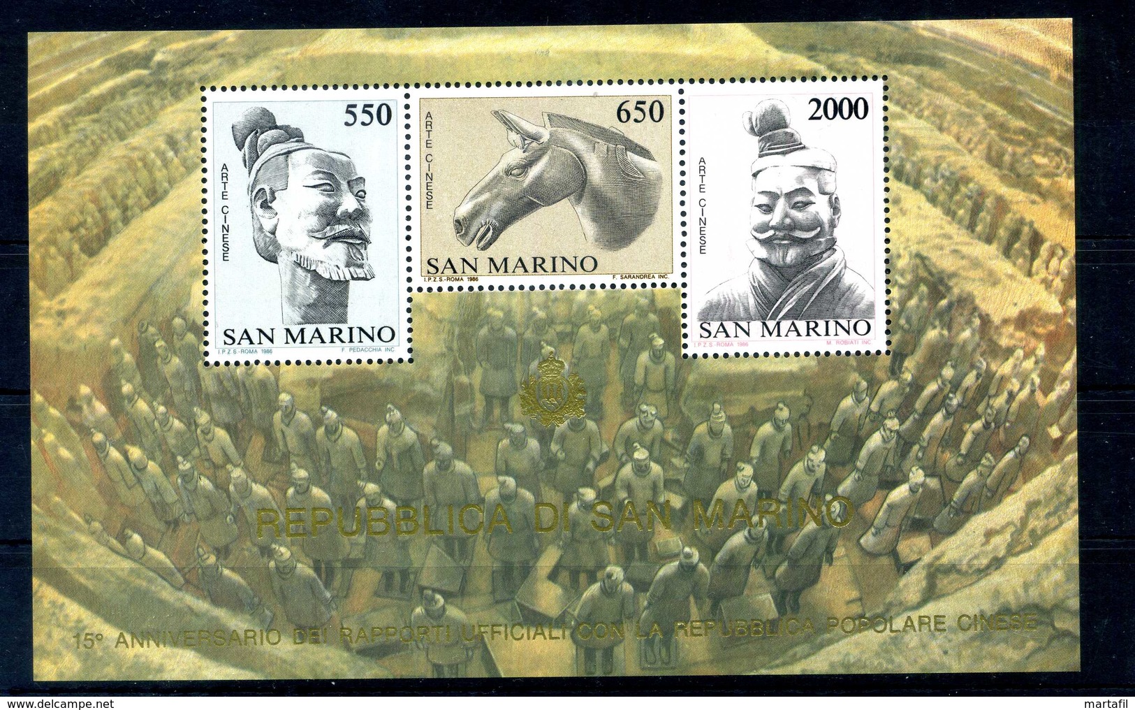 1986 SAN MARINO BF30 MNH ** - Blocchi & Foglietti