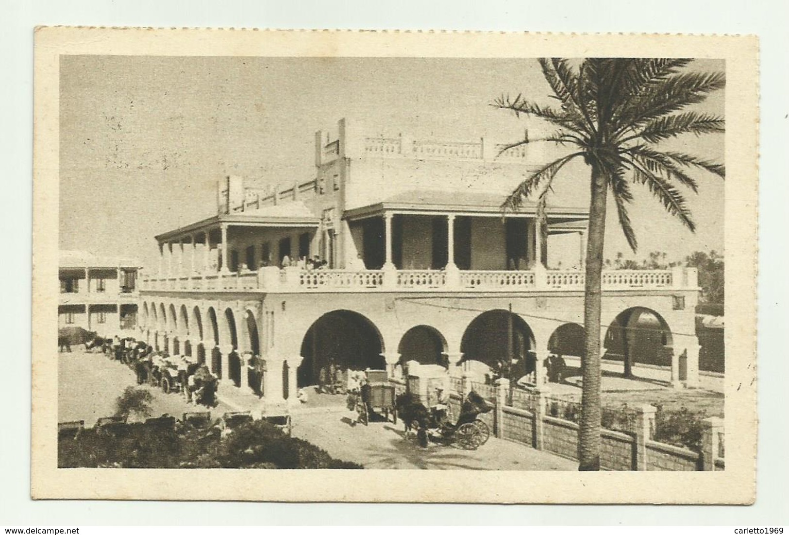 LIBIA - STAZIONE CENTRALE , FOTOGRFIA SPEREREDIZIONE  VIAGGIATA FP - Libia