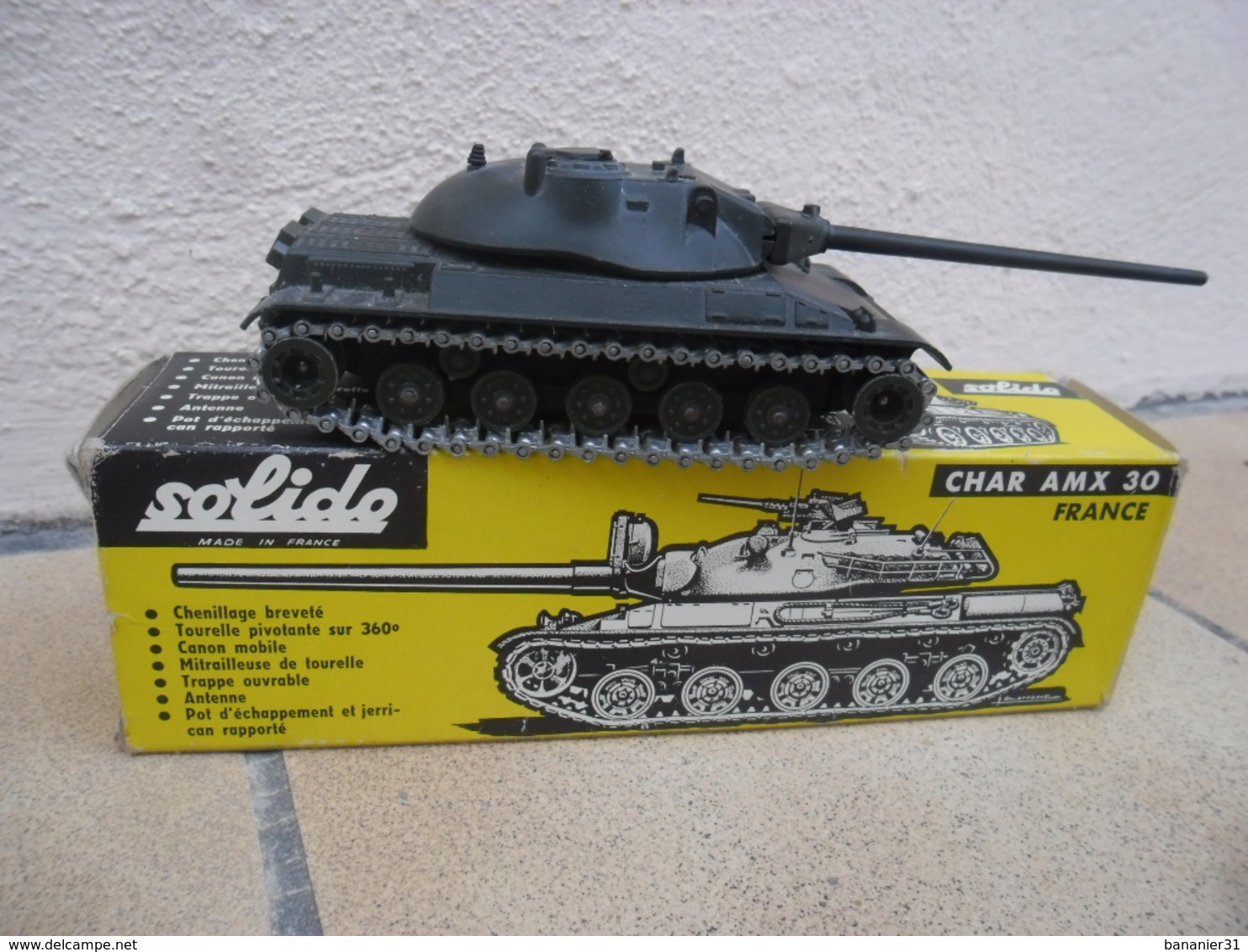 SOLIDO - CHAR AMX 30 T Canon Mobile Made In France Ref. 209 échelle 1:50 Tank Blindé Strasbourg Métal @ No China ! - Carri Armati