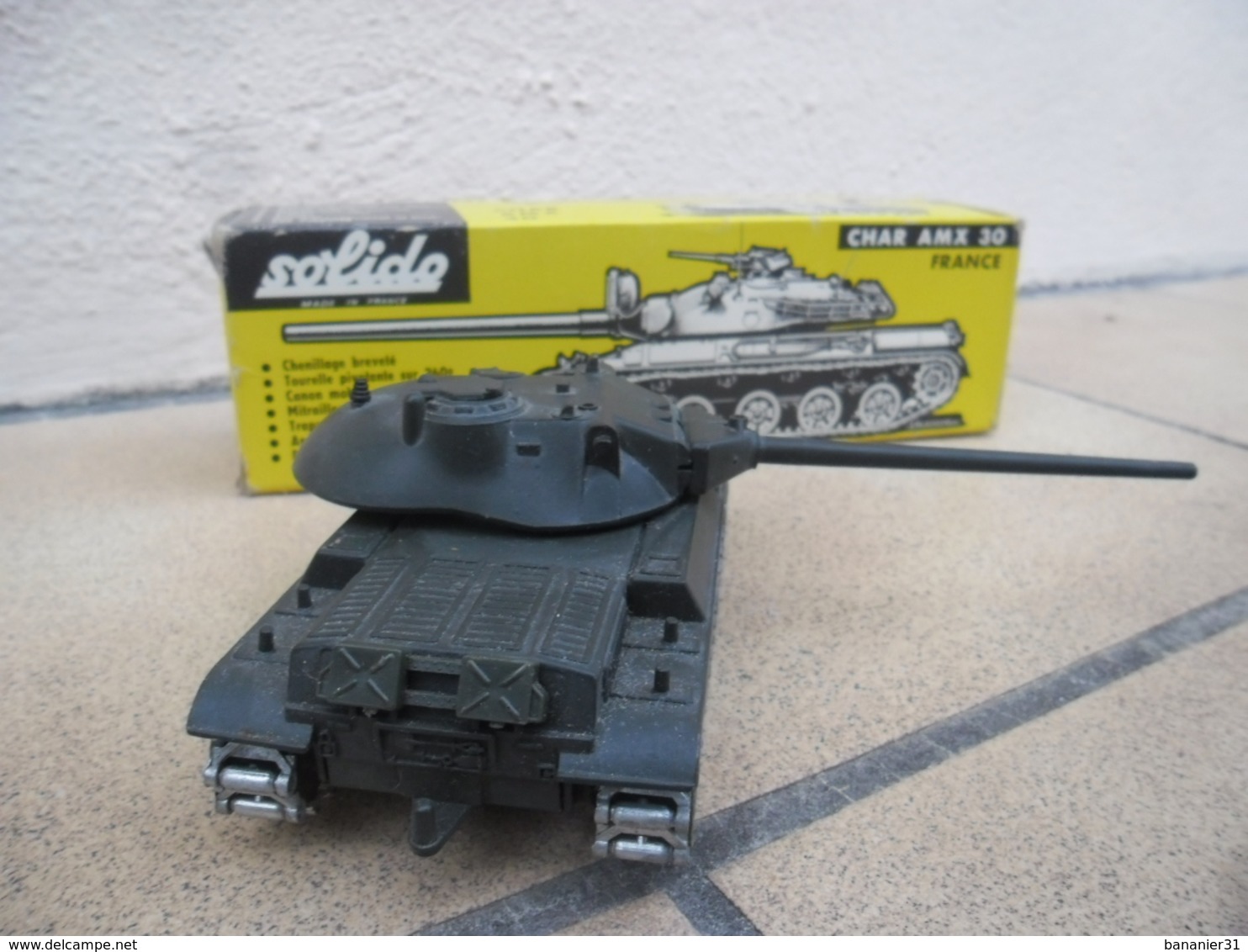 SOLIDO - CHAR AMX 30 T Canon Mobile Made In France Ref. 209 échelle 1:50 Tank Blindé Strasbourg Métal @ No China ! - Tanks