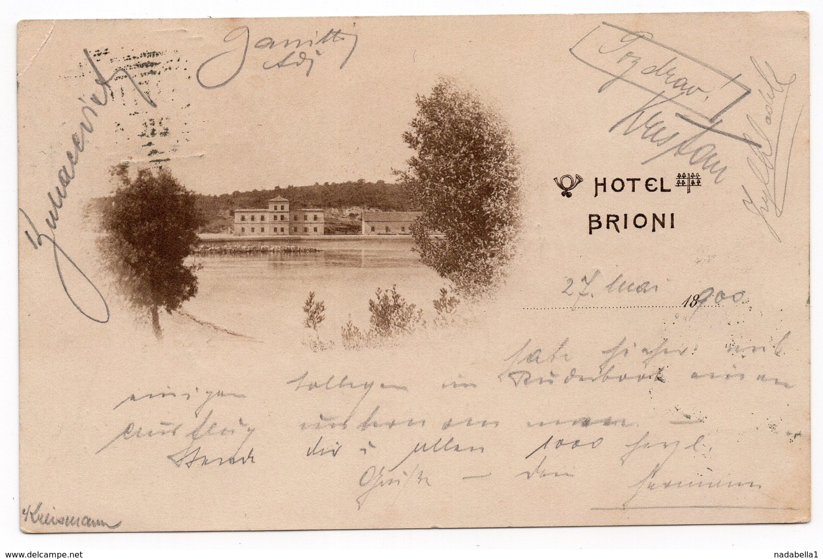 1900 AUSTRIA,CROATIA, BRIONI ISLAND, HOTEL BRIONI - Other & Unclassified