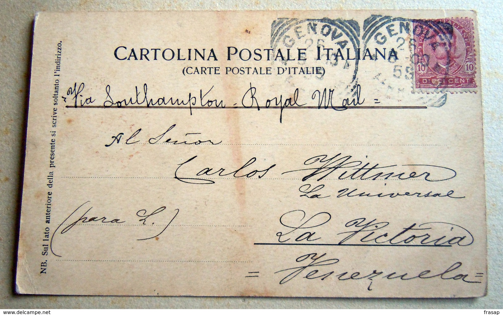 Royalty Italy Savoia UMBERTO I  CONSORTE Cartolina Postcard - Case Reali