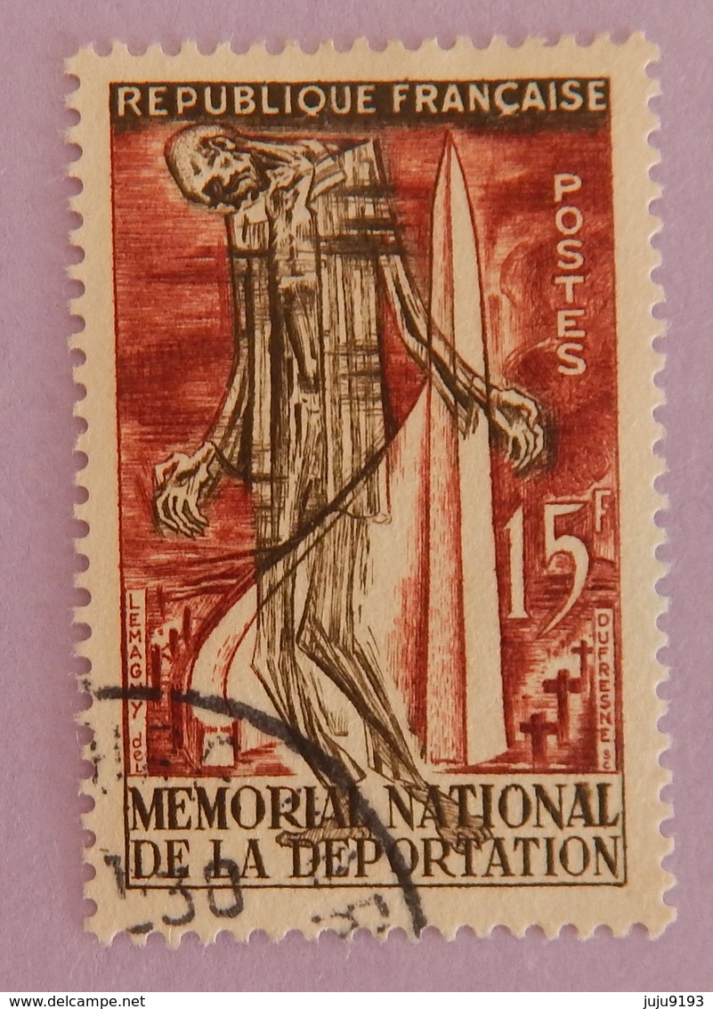 FRANCE YT 1050 OBLITÉRÉ " MÉMORIAL DE LA DÉPORTATION" ANNÉE 1956 - Neufs
