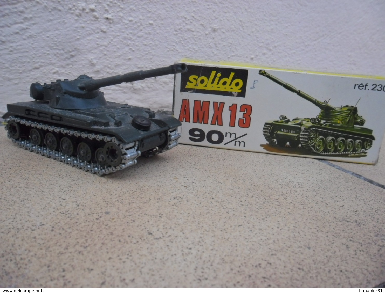 SOLIDO - CHAR AMX 13 T Canon De 90 Mm Hombourg Made In France Ref. 230 échelle 1:50 Tank Blindé Métal @ No China ! - Chars