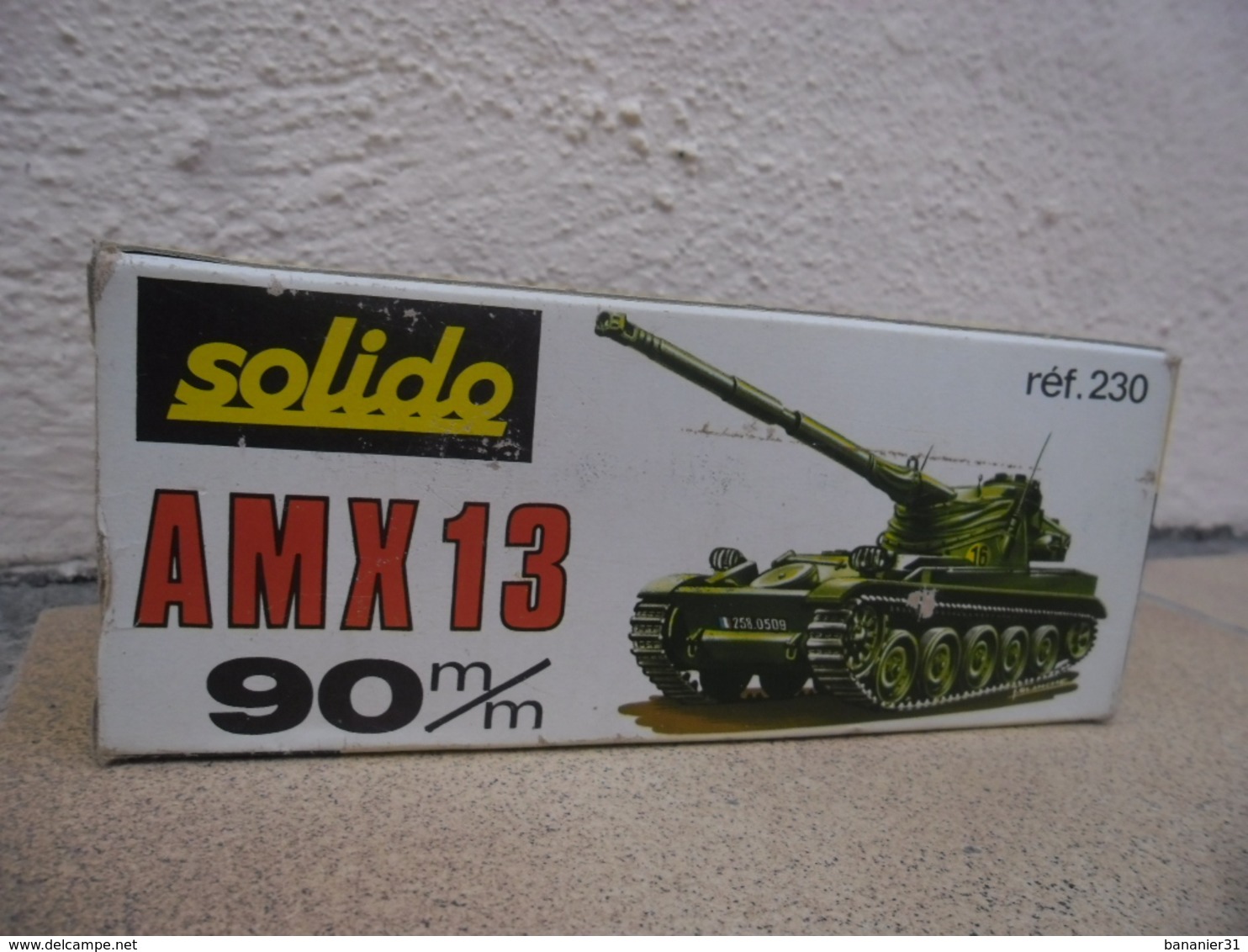 SOLIDO - CHAR AMX 13 T Canon De 90 Mm Hombourg Made In France Ref. 230 échelle 1:50 Tank Blindé Métal @ No China ! - Chars