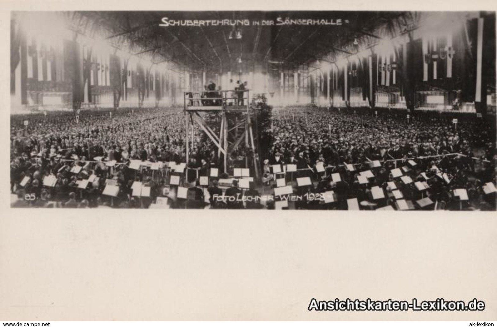 Ansichtskarte Wien Schubertehrung In Der Sängerhalle 1928  - Altri & Non Classificati