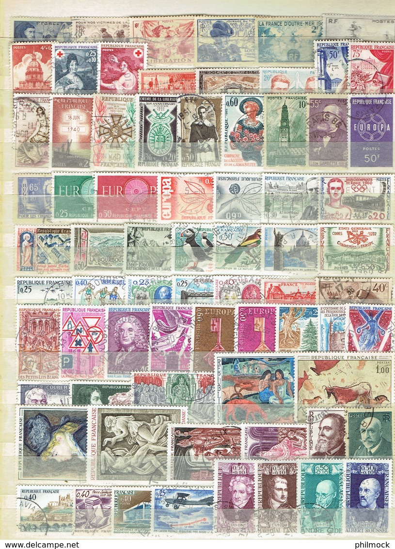 234P - Set De 71 Timbres Oblitérés De France Toutes époques - Other & Unclassified