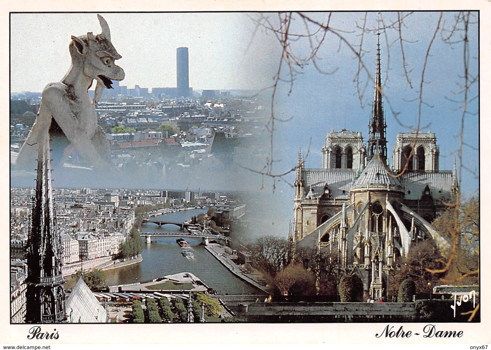 Carte Grand Format  PARIS (75) Cathédrale Notre-Dame 1163-1260 Flèche Tombée Le 15-04-2019-GARGOUILLE -Eglise-Religion - Kerken