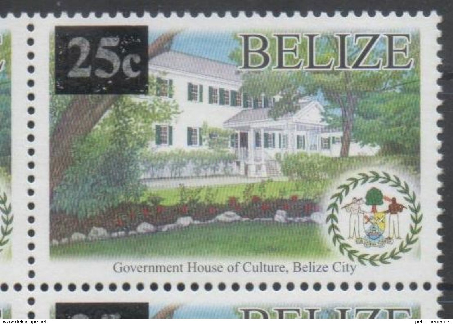 BELIZE, 2016, MNH, DEFINITIVE, GOVERNMENT HOUSE, OVERPRINT, 1v - Other & Unclassified