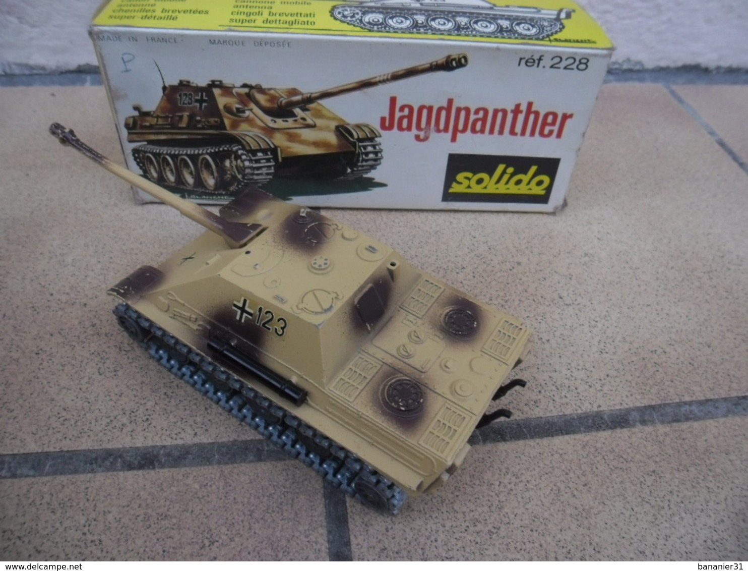 show original title Details about   Solido char jagdpanther motorised remote controlled military 1970' and that works 