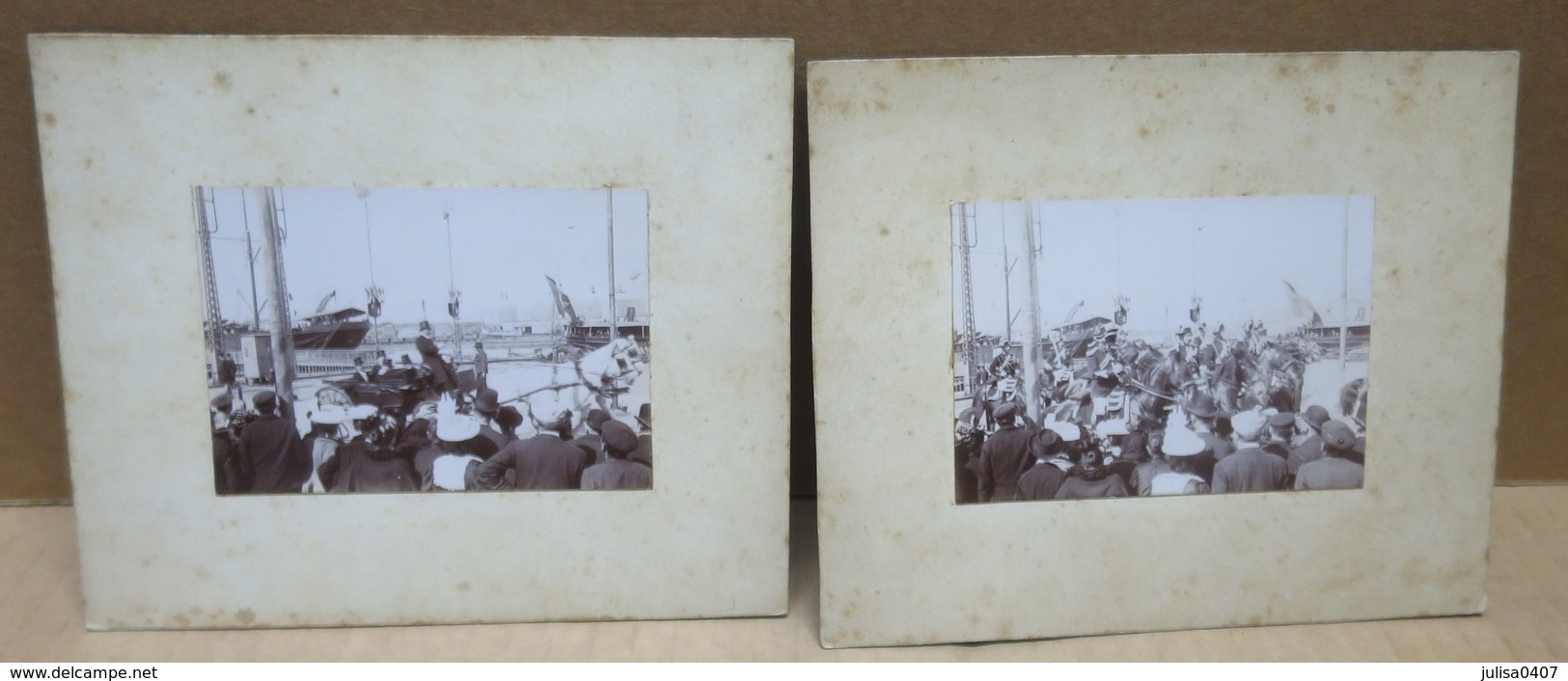 DUNKERQUE (59) Deux Anciennes Photographies Président Félix Faure De Retour De Russie 1897 - Dunkerque