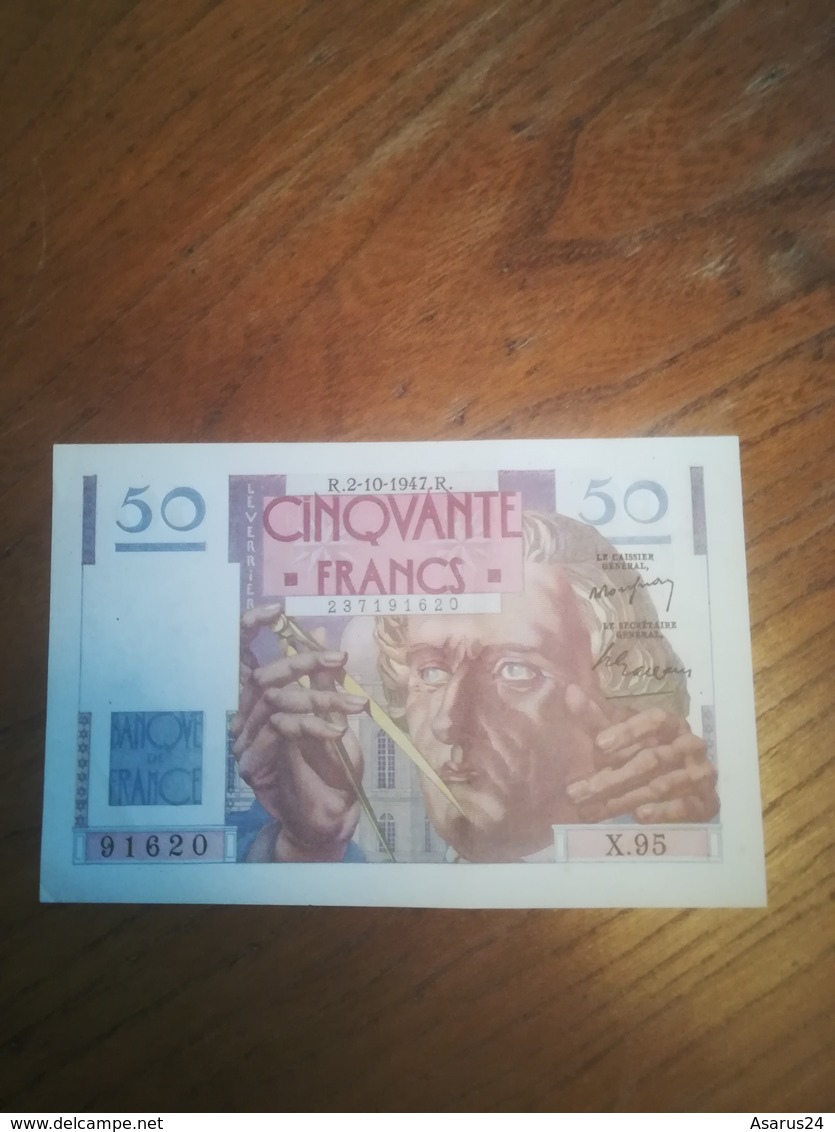 Billet 50 Francs Le Verrier R 2/10/1947 NEUF - 50 F 1946-1951 ''Le Verrier''