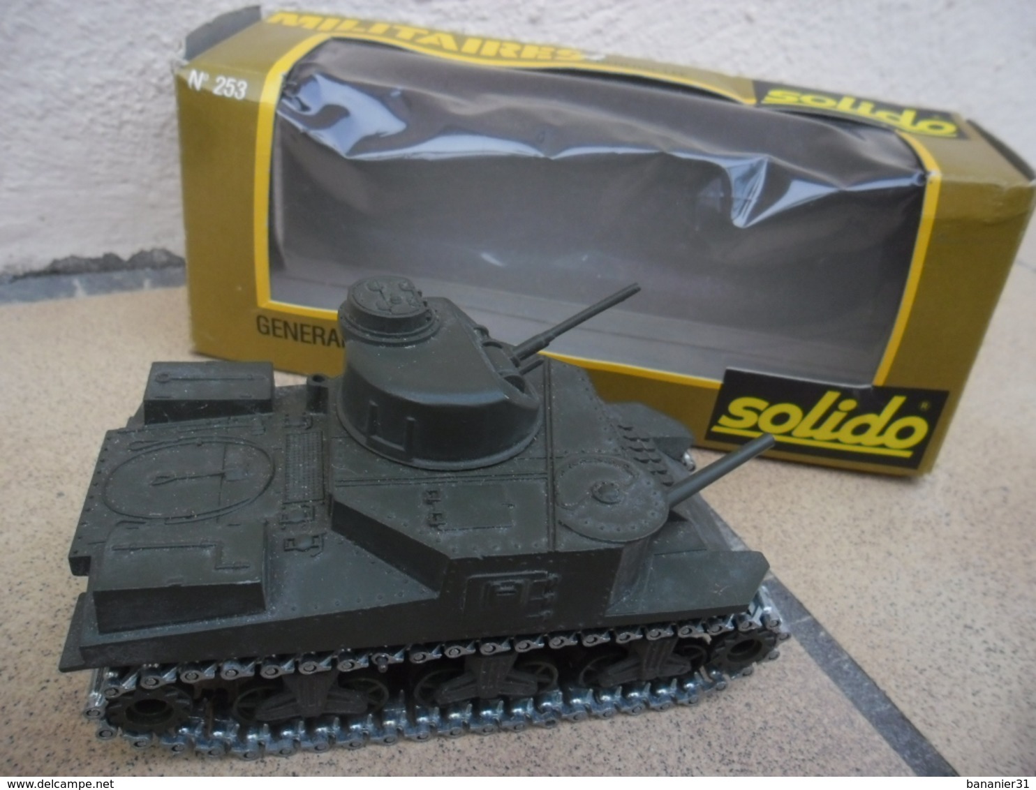 SOLIDO - CHAR GENERAL LEE M3 Made In France Ref. 253 De 1978 échelle 1:50 Tank Blindé Métal @ No China ! - Tanks