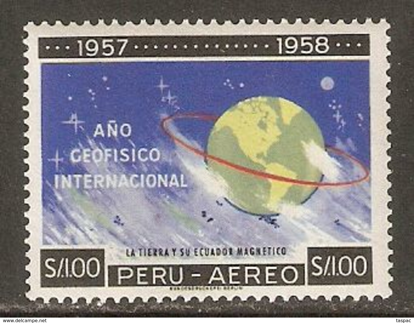 Peru 1961 Mi# 599 ** MNH - International Geophysical Year / Space - International Geophysical Year