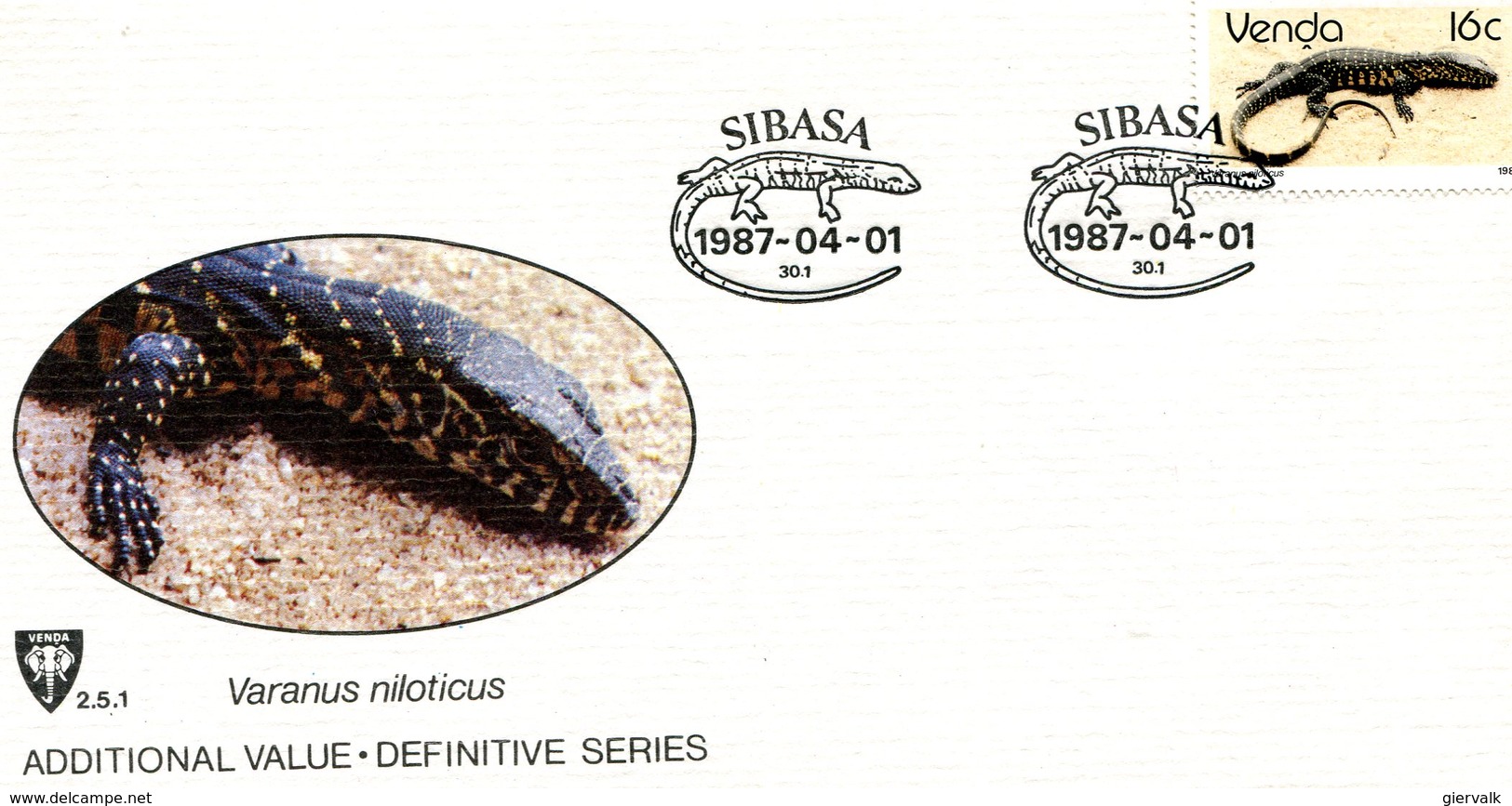 VENDA 1987 FDC With LIZARD.BARGAIN.!! - Andere & Zonder Classificatie