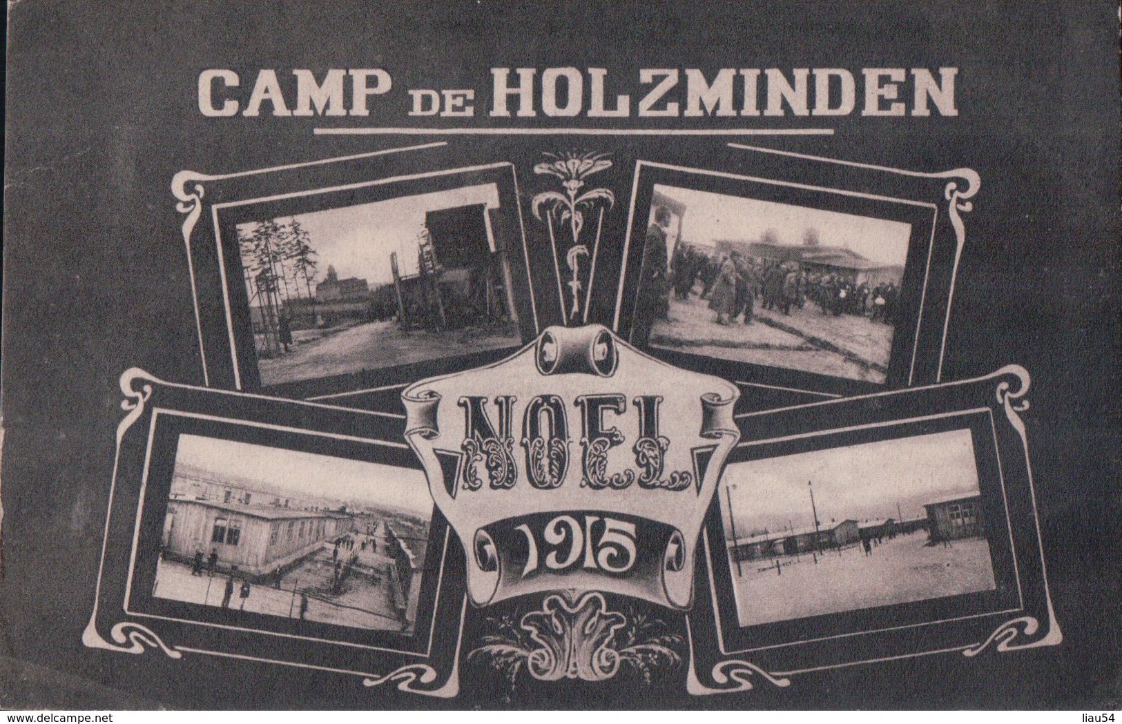 CAMP De HOLZMINDEN NOEL 1915 (de Garnier Armand Pour Céleste Thomas à Bleurville Vosges) - Holzminden