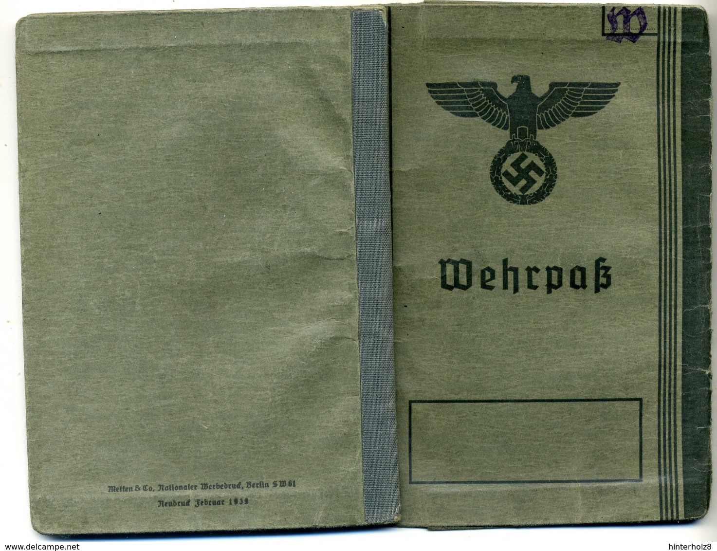 Ostmark / Wien; Wehrpass Ausgestellt 1940 - Documents