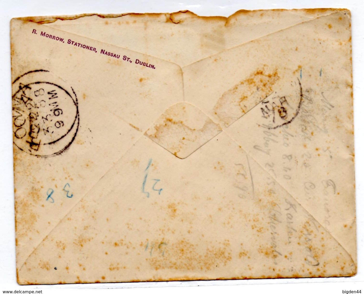 Lettre De Dublin Bande De Trois 1 Penny (19.03.1878) Pour Roma - Briefe U. Dokumente