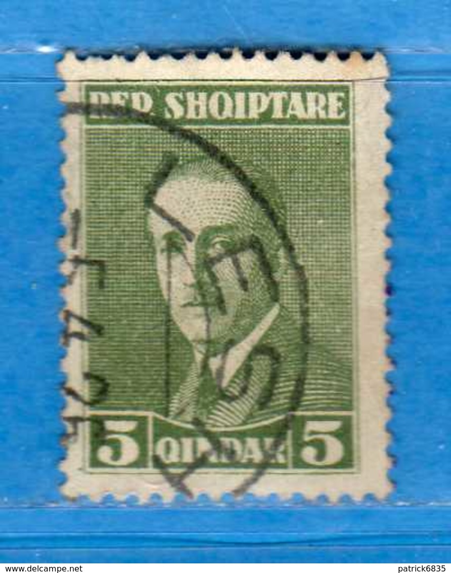 (Us3) Albania ° - 1925 - Ahmed Zogou.  Yvert. 168. Used. COME SCANSIONE. - Albania