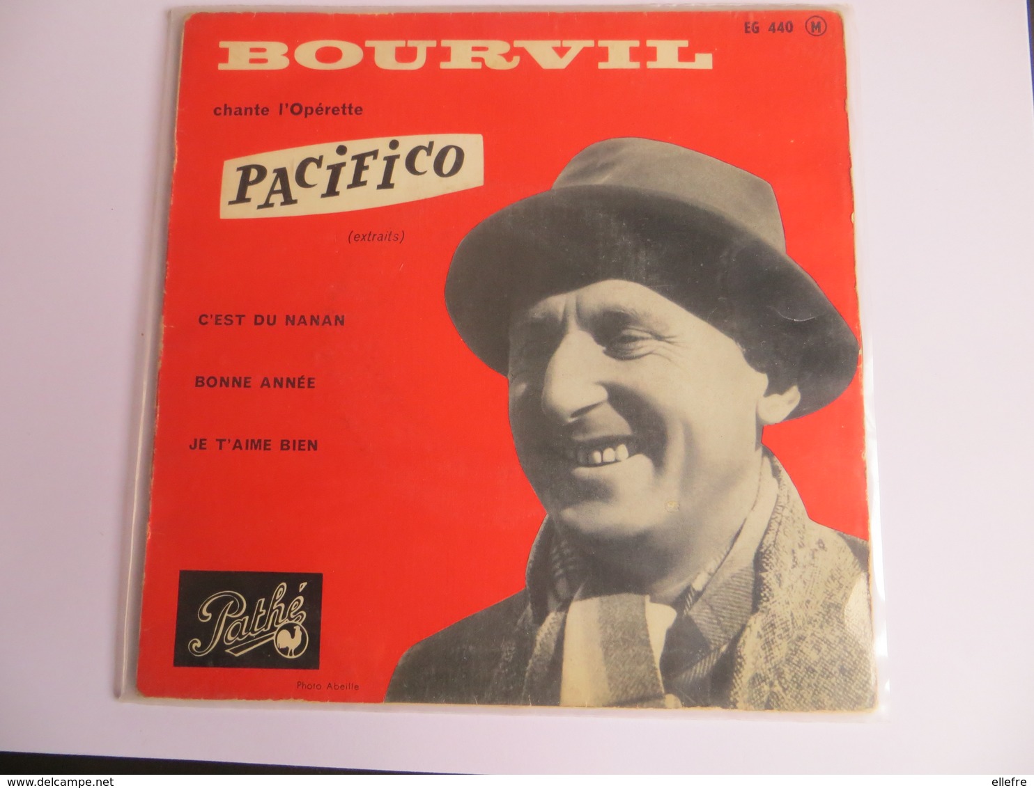Disque Vinil 45 Tours BOURVIL Chante L' Opérette Pacifico - 3 Titres Dont 1 Avec Pierrette Bruno - Opere