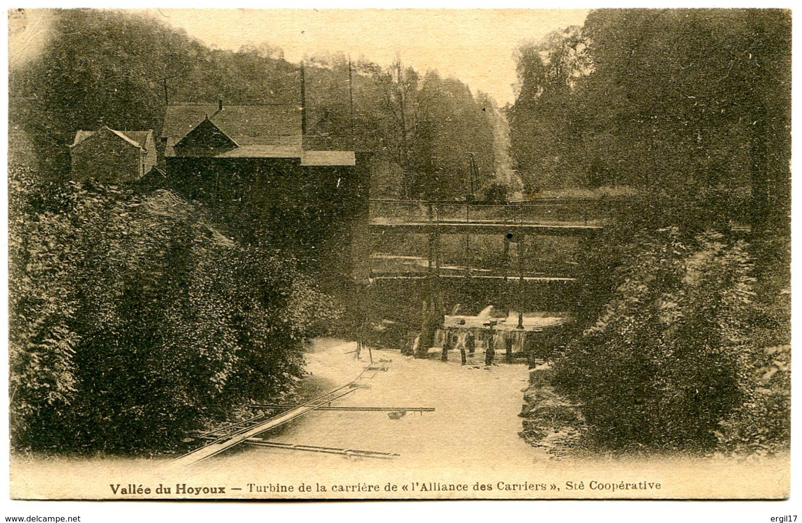 MODAVE - Vallée Du Hoyoux - Turbine De L' Alliance Des Carrières, Société Coopérative - Sépia, Oblitérée De CLAVIER - Modave