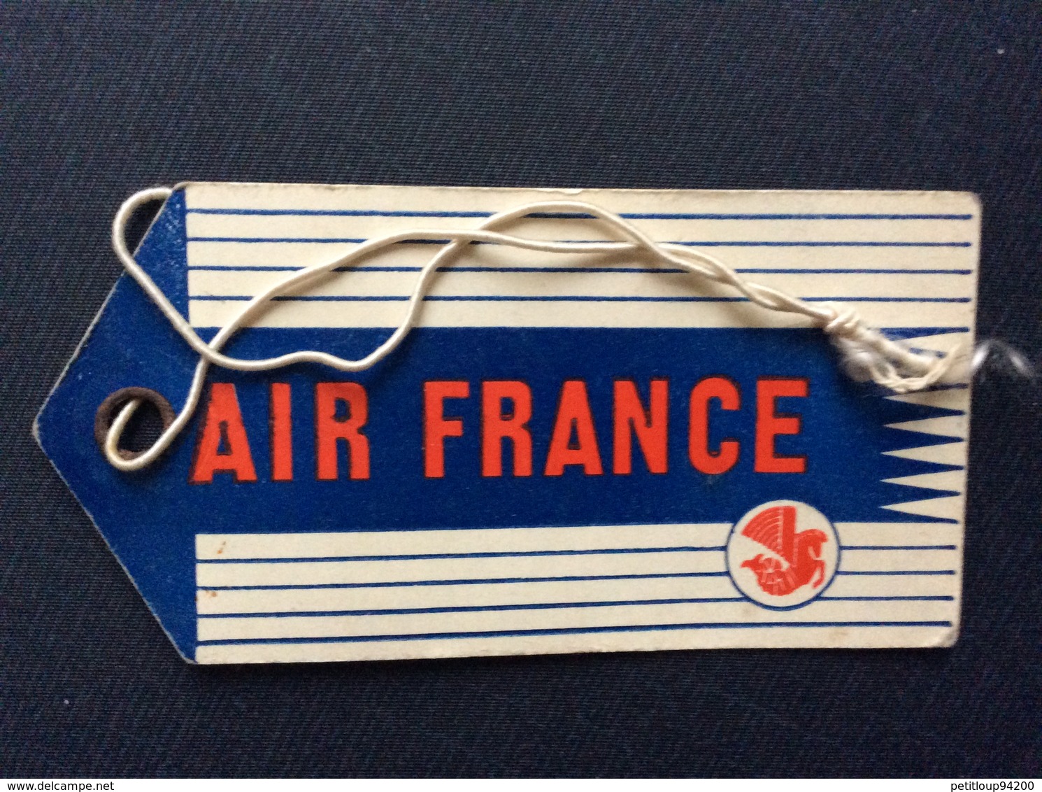 ÉTIQUETTE À BAGAGES AIR FRANCE  Mars 1956 - Étiquettes à Bagages