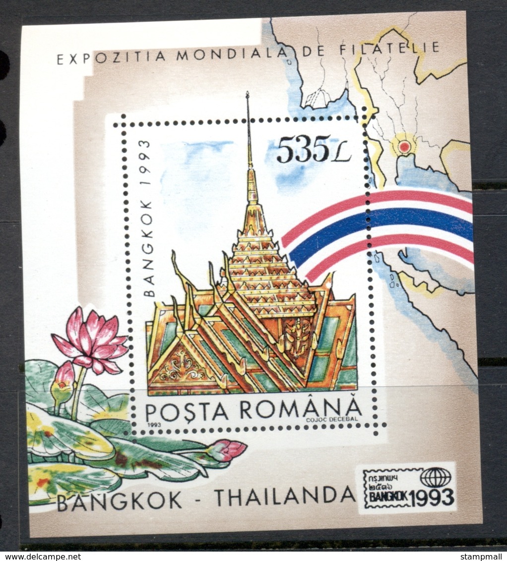 Romania 1993 Bangkok '93 MS Muh - Unused Stamps