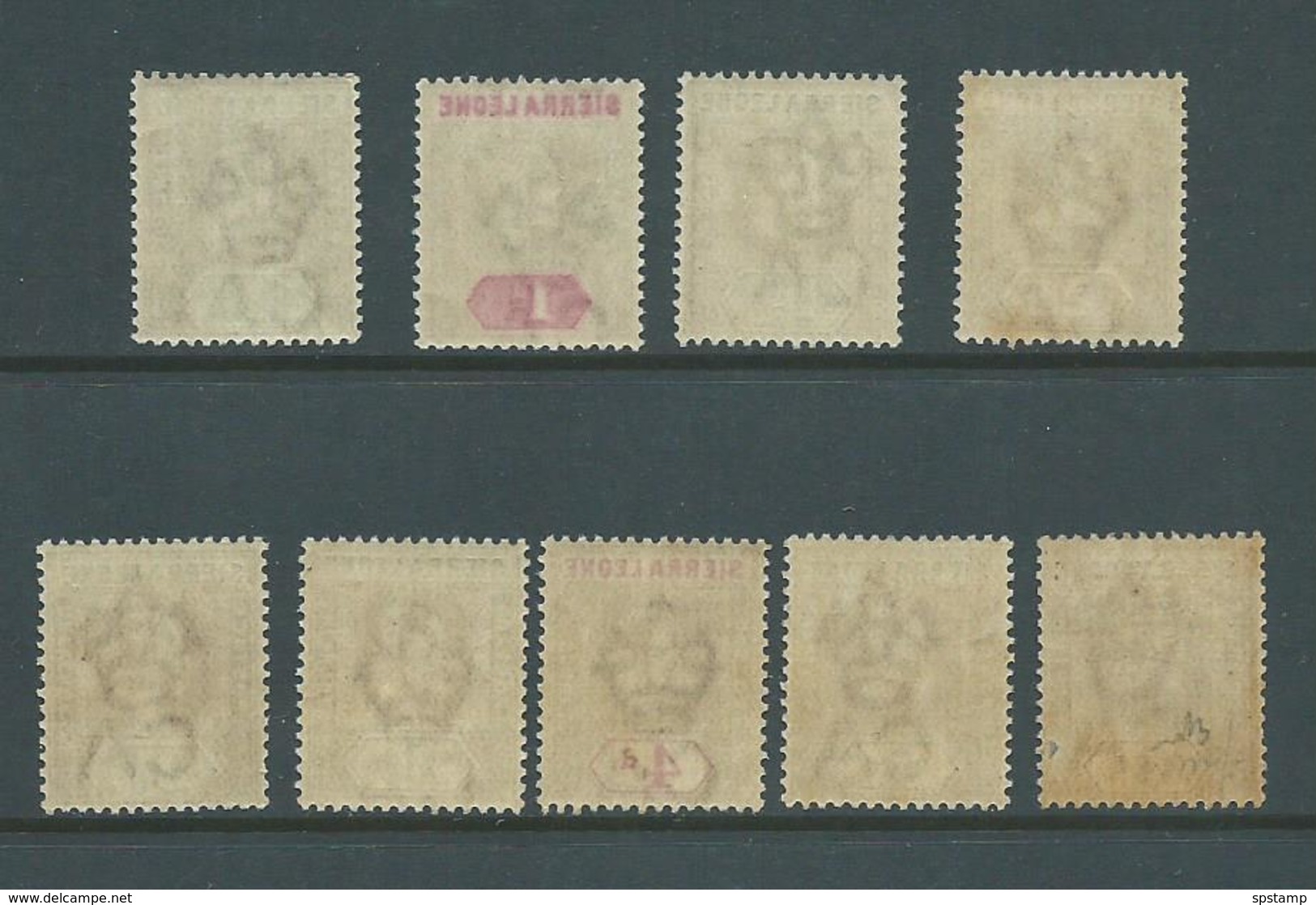 Sierra Leone 1903 KEVII Short Set Of 9 Values To 6d MNH / MLH , One With Fault - Sierra Leone (...-1960)