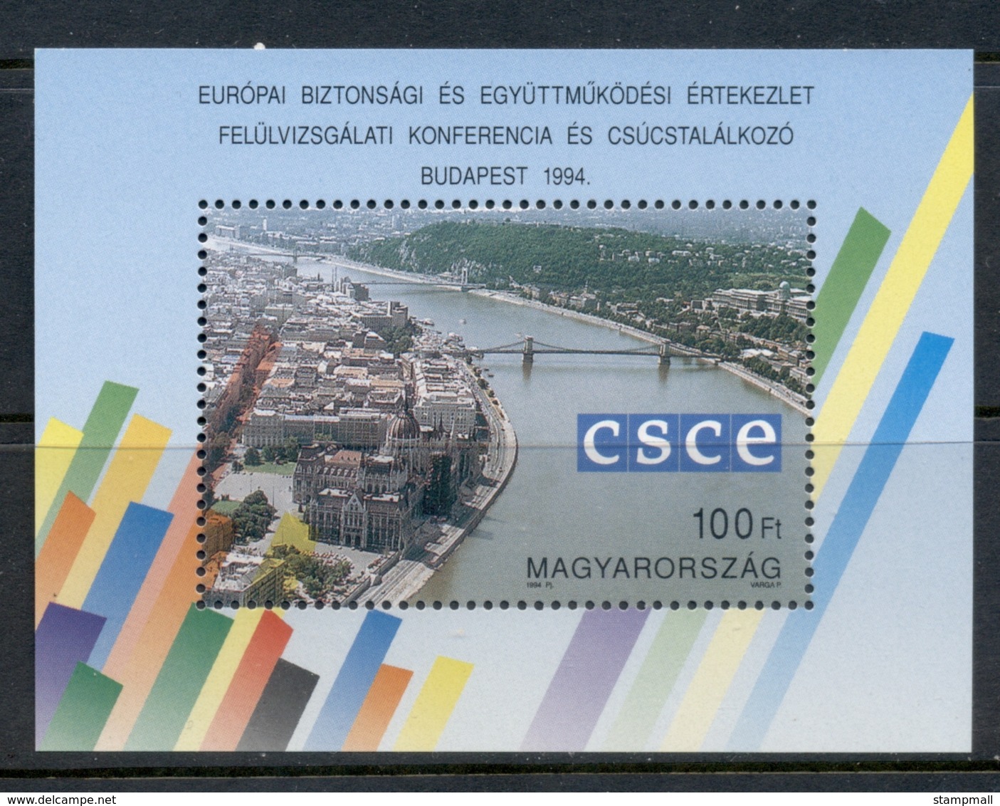 Hungary 1994 European Security Conference MS MUH - Unused Stamps