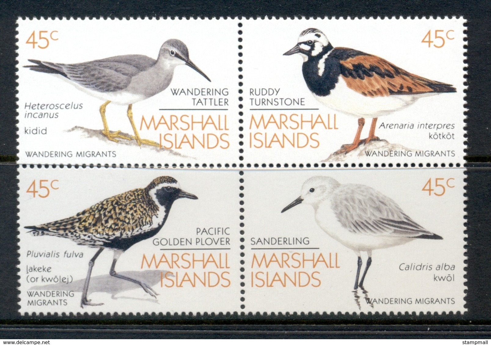 Marshall Is 1989 Migrant Birds Muh - Marshall Islands