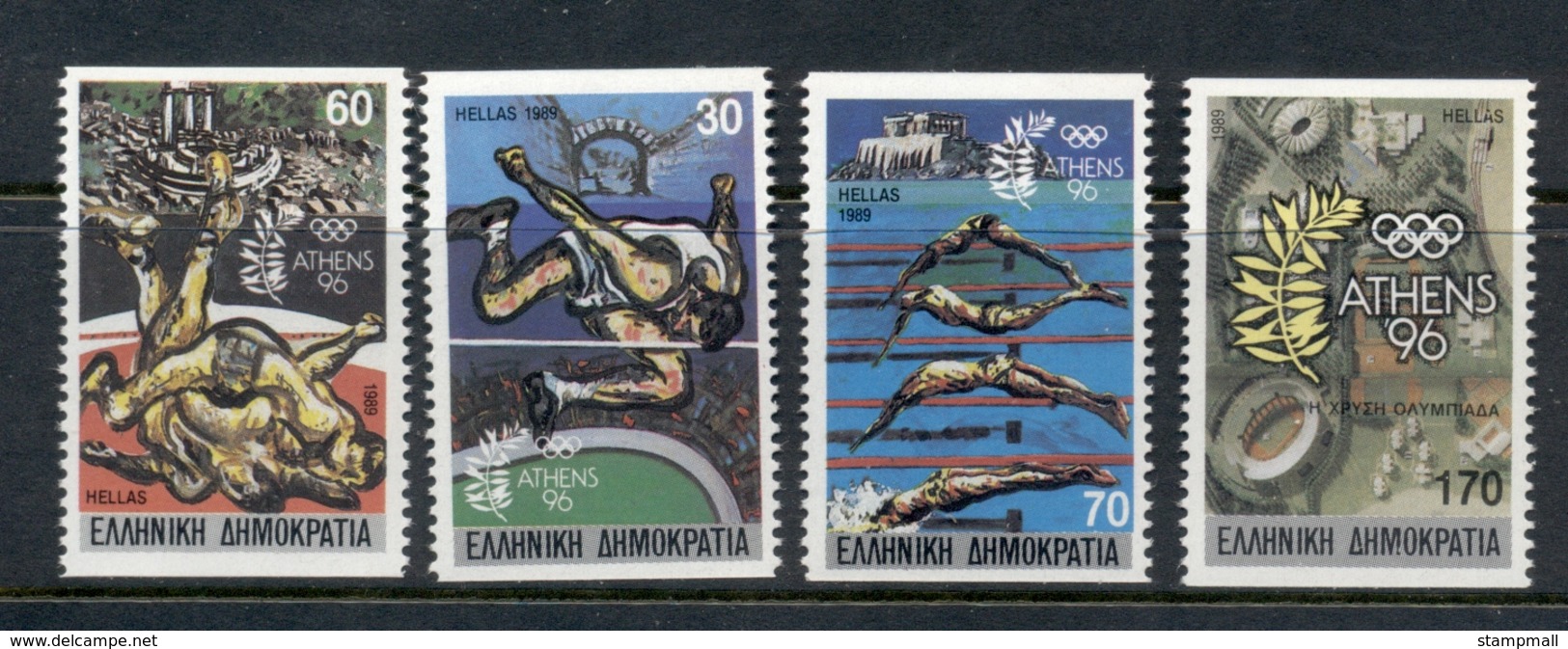 Greece 1989 Athens Olympics MUH - Unused Stamps