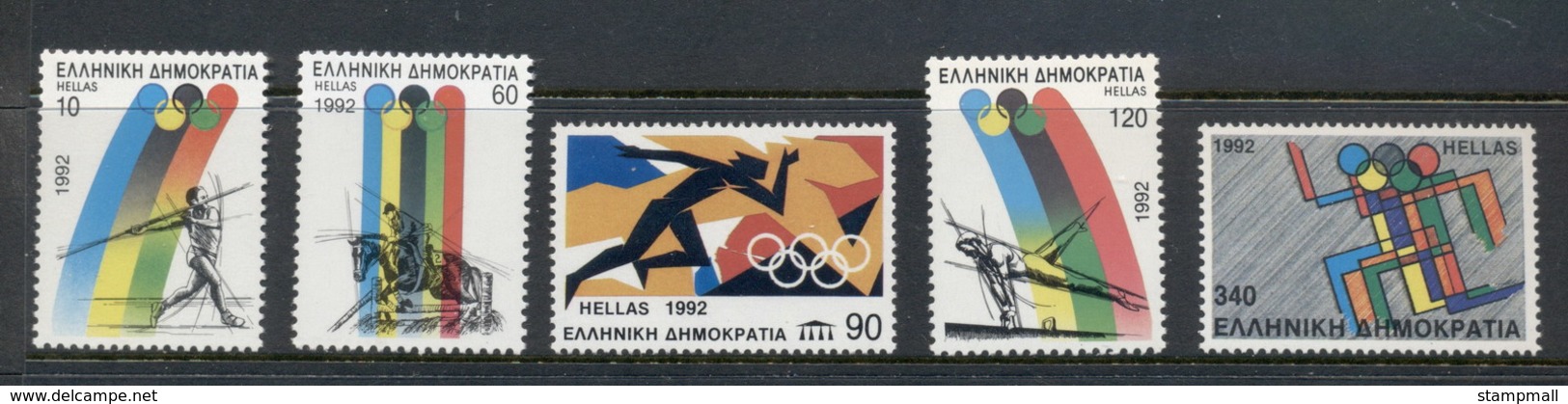 Greece 1992 Summer Olympics Barcelona Muh - Unused Stamps