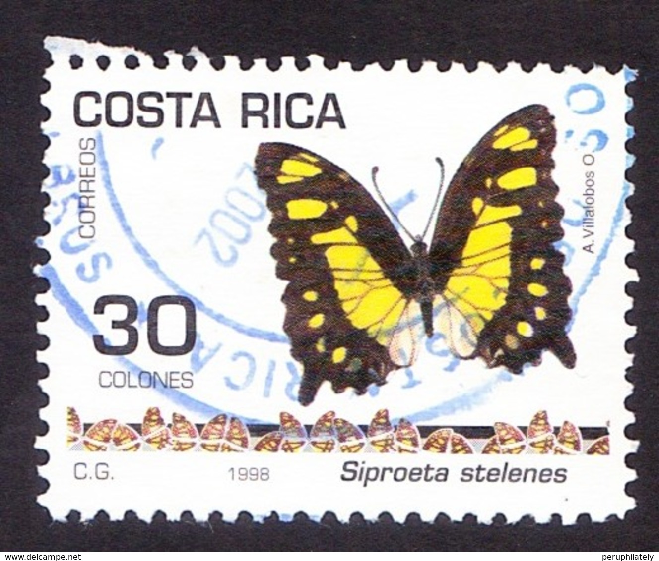 COSTA RICA 1998 , BUTTERFLY - Costa Rica