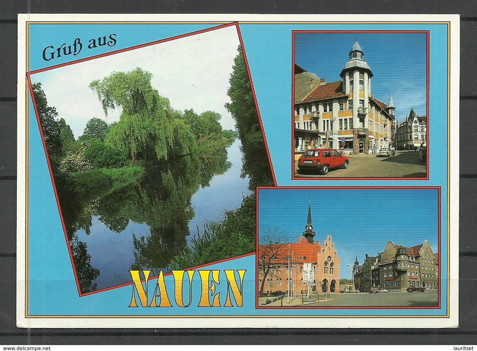 Deutschland Ansichtskarte NAUEN Gesendet 1998, Mit Briefmarke - Nauen