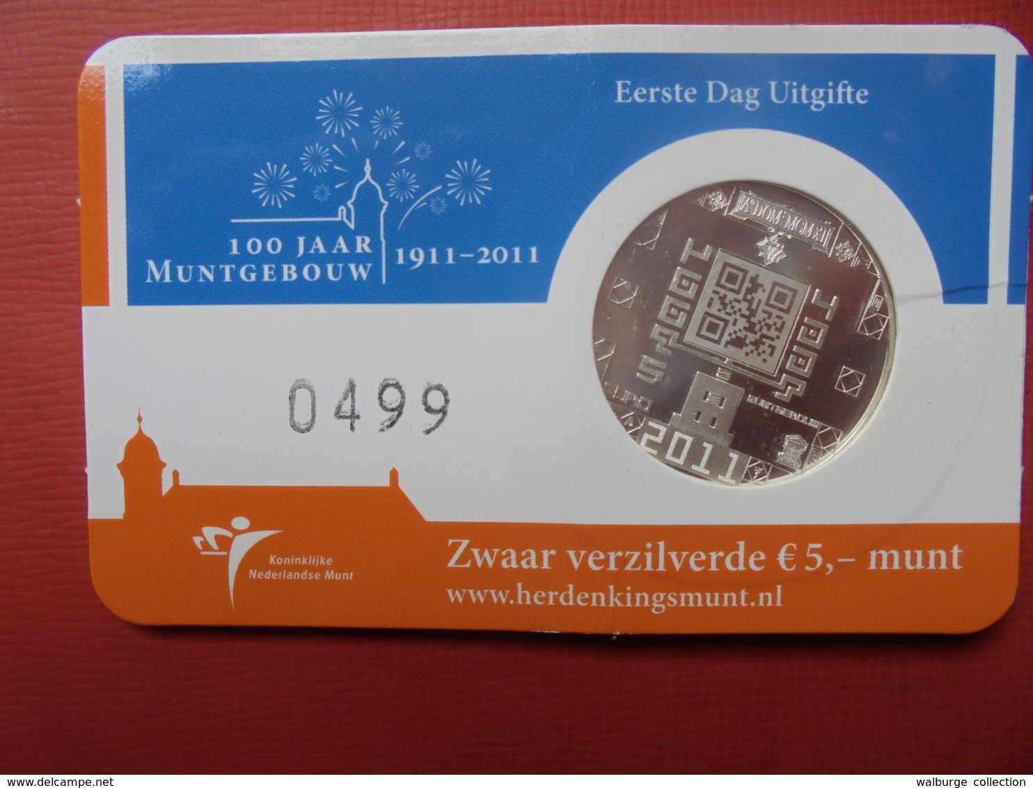 PAYS-BAS 5 EURO 2011 - Pays-Bas