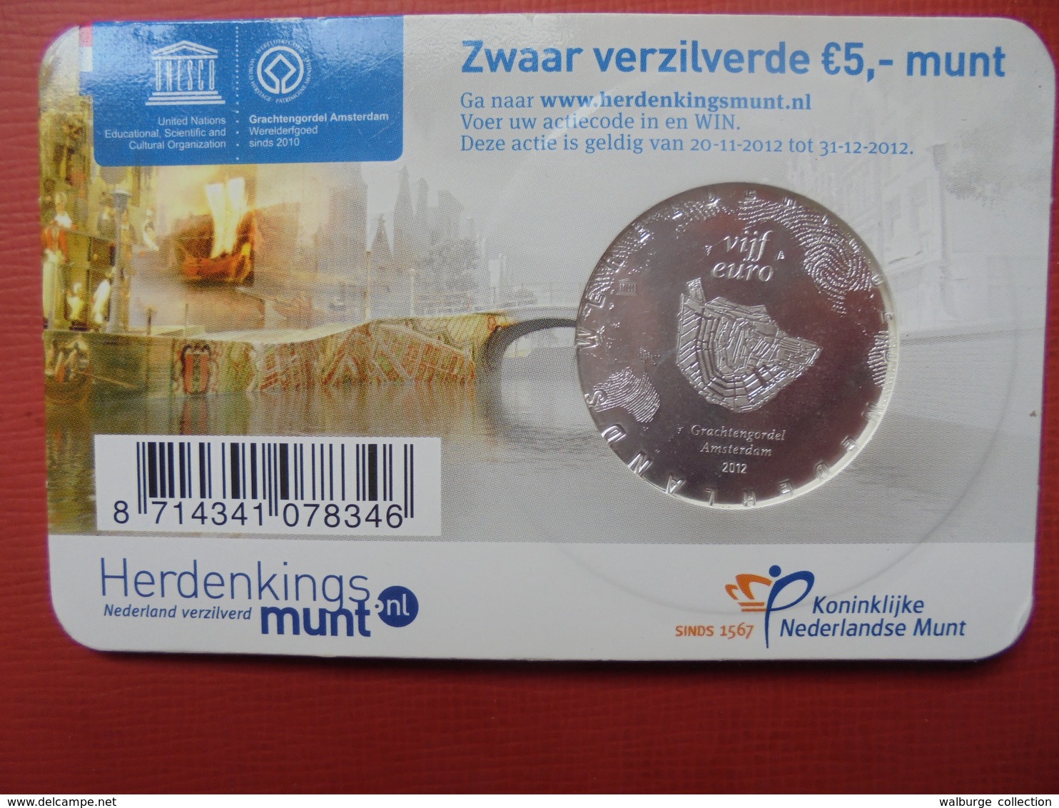 PAYS-BAS 5 EURO 2012 - Pays-Bas