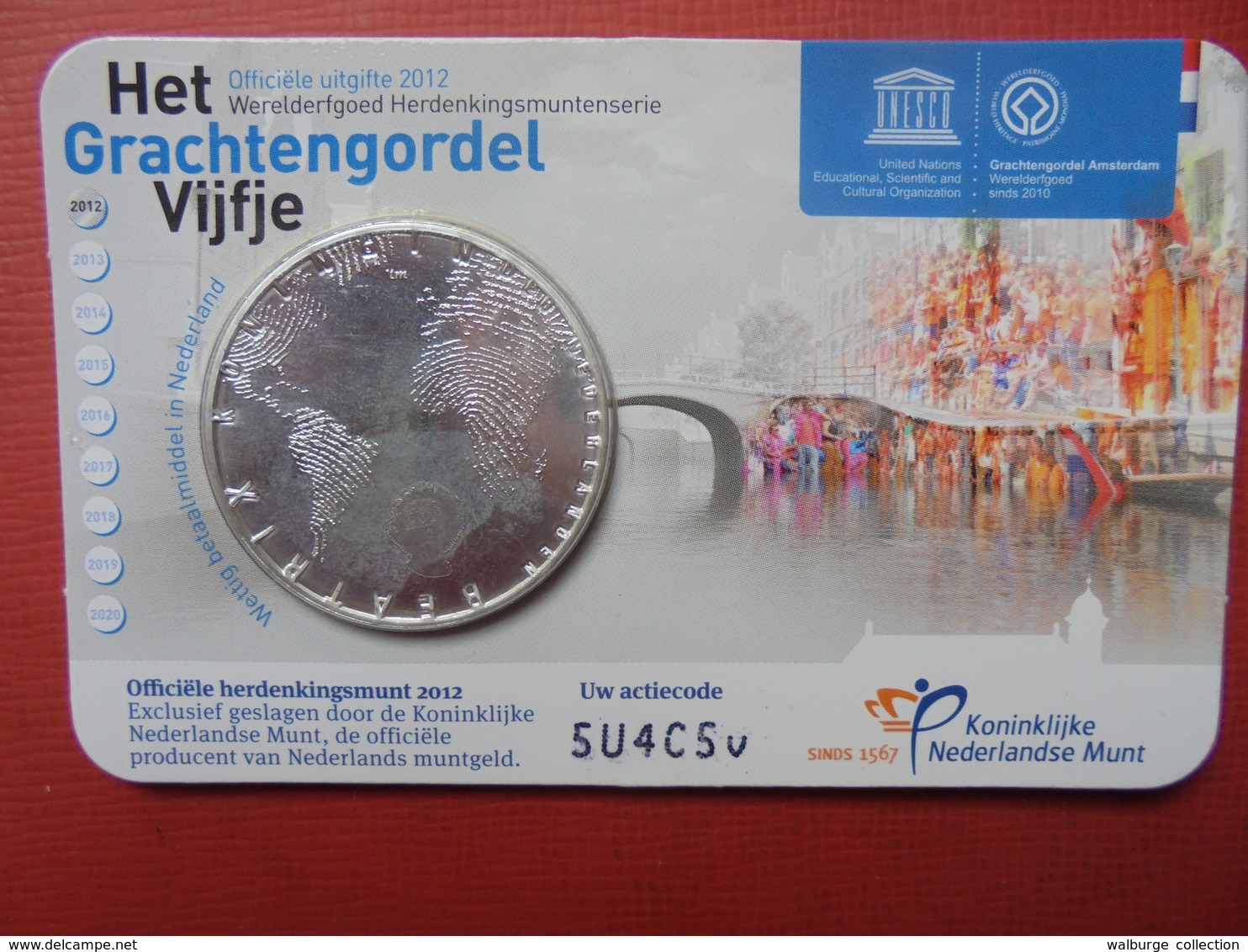 PAYS-BAS 5 EURO 2012 - Pays-Bas