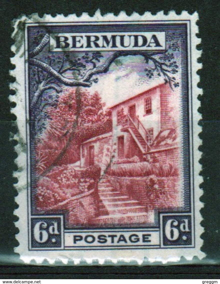 Bermuda George V 6d Single Stamp From The 1936 Definitive Set. - Bermuda