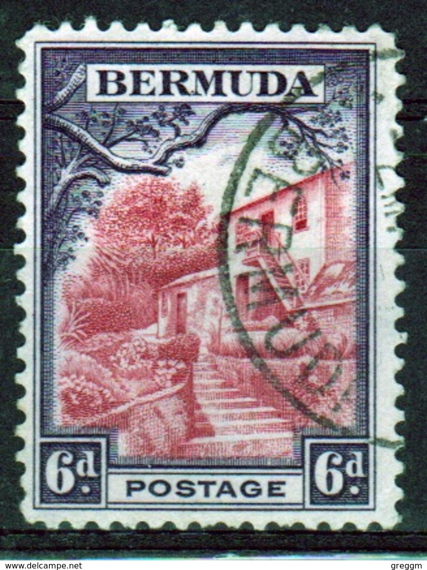 Bermuda George V 6d Single Stamp From The 1936 Definitive Set. - Bermuda