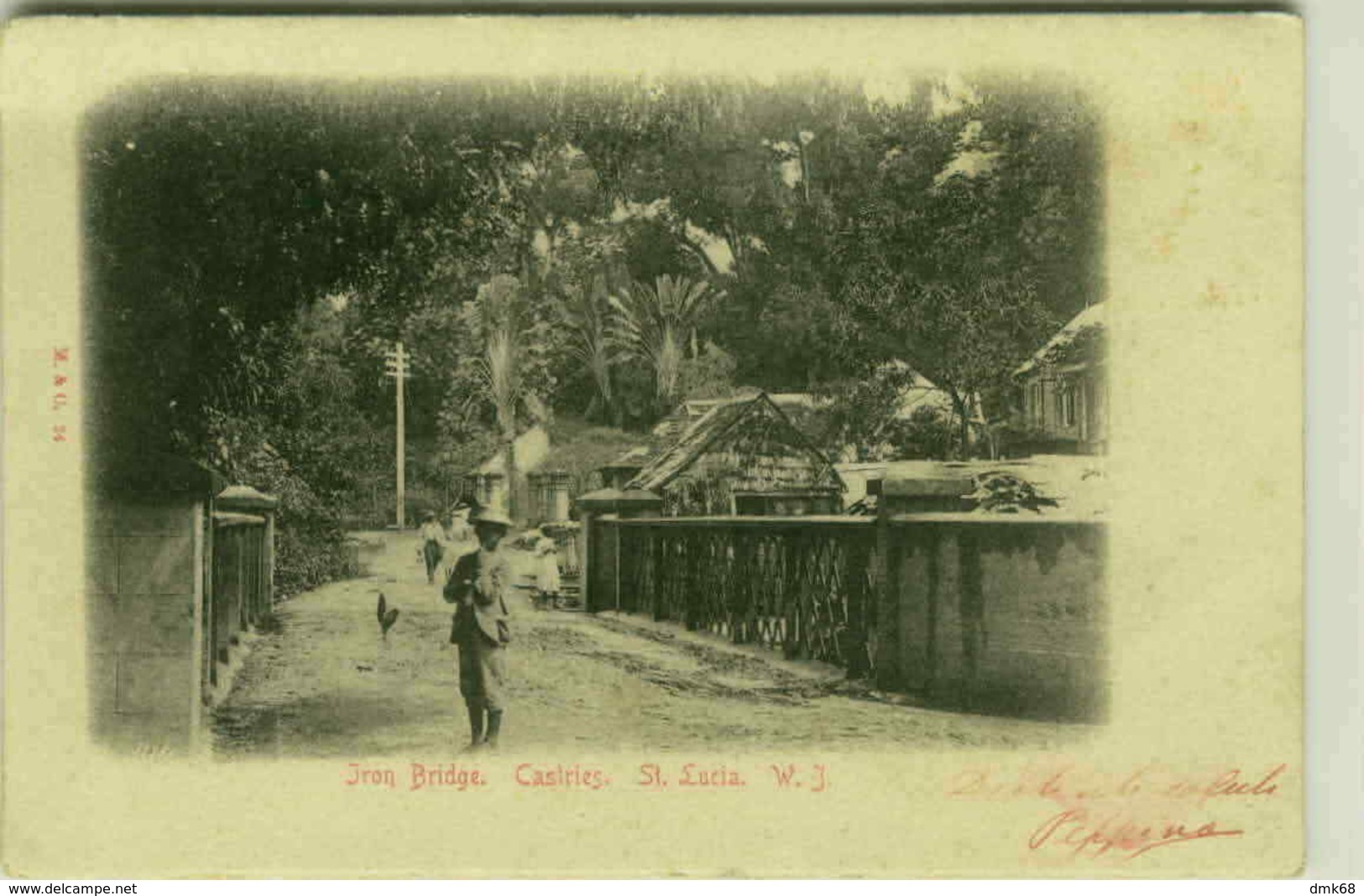 IRON BRIDGE CASTRIES ST. LUCIA W.J. - M.& C. 1900s (BG3215) - Saint Lucia