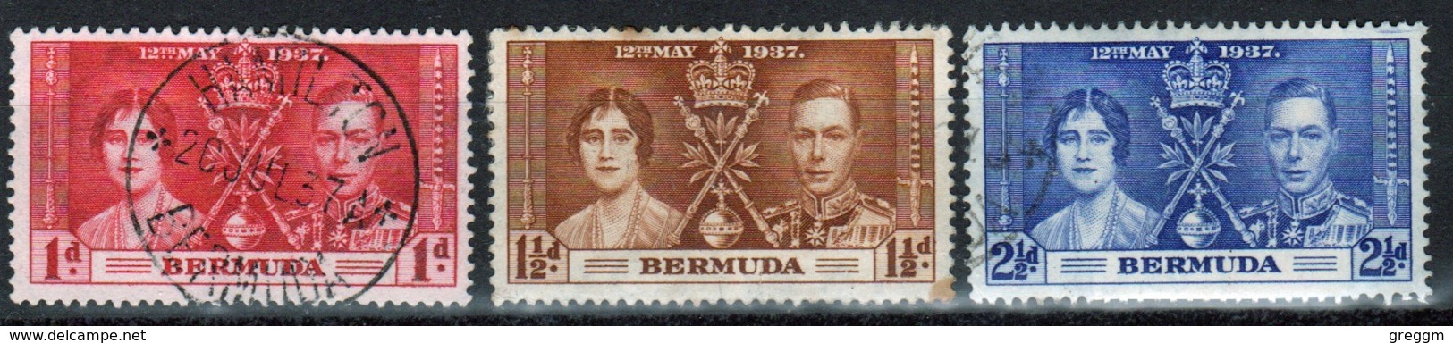 Bermuda George VI  Set Of Stamps To Celebrate The Coronation Of 1937. - Bermuda