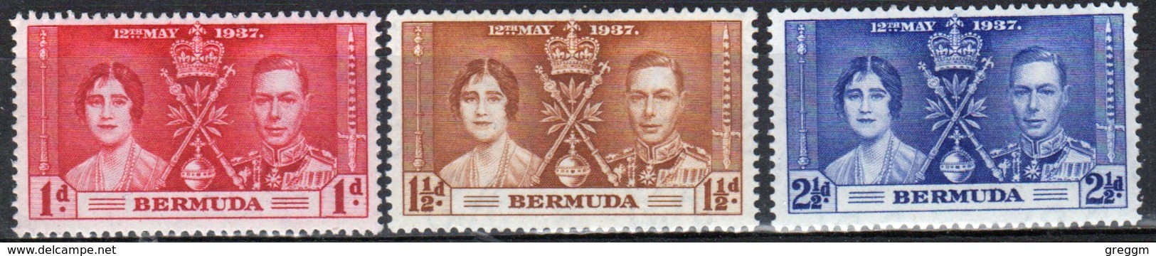 Bermuda George VI  Set Of Stamps To Celebrate The Coronation Of 1937. - Bermuda