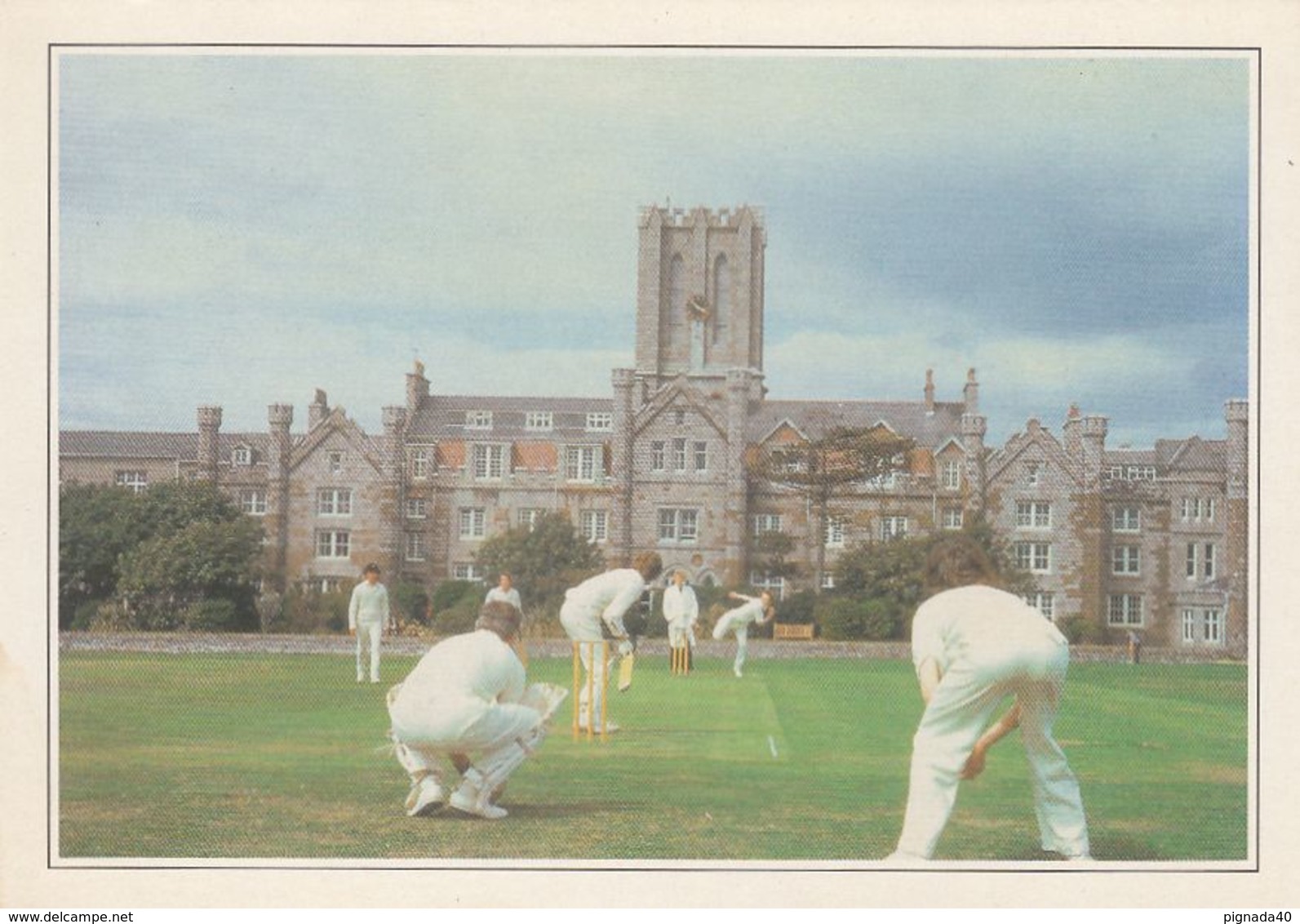 Carte  , ANGLETERRE , CASTELTOWN , A Game Of Cricket At King William's College - Autres & Non Classés