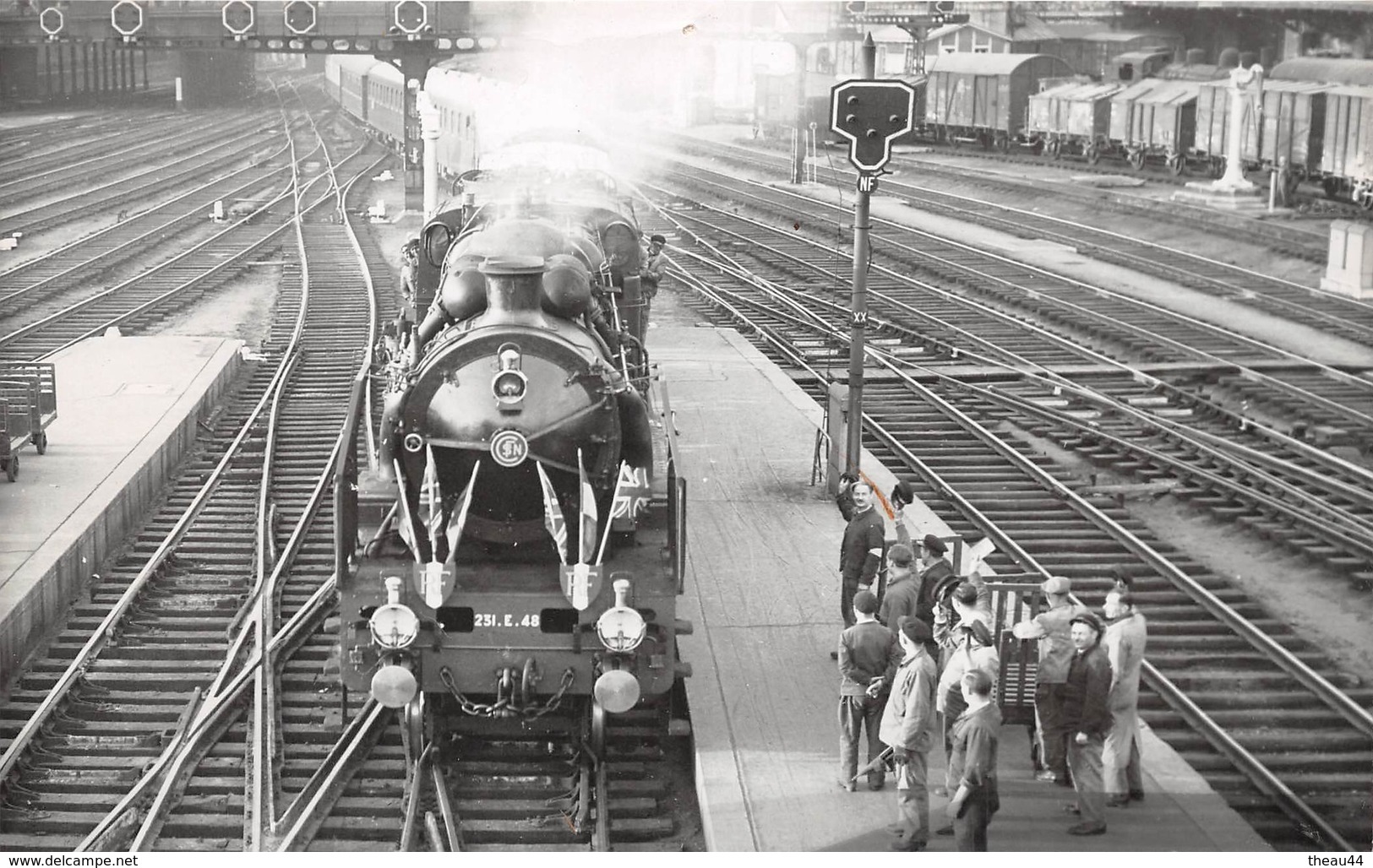 Cliché De Presse - Le Train "La Flèche D'Or" De PARIS à CALAIS - Gare,Train,Chemin De Fer,Cheminots  - Voir Description - Transport Urbain En Surface