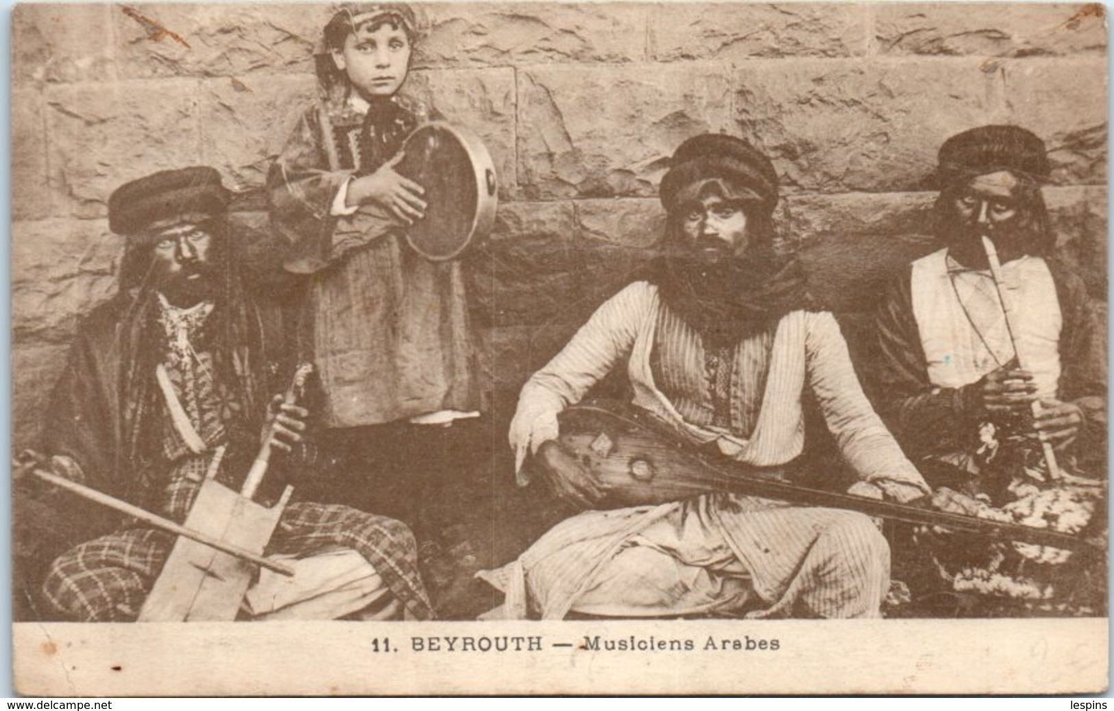 ASIE - LIBAN --  BEYROUTH -- Musiciens Arabe - Libano