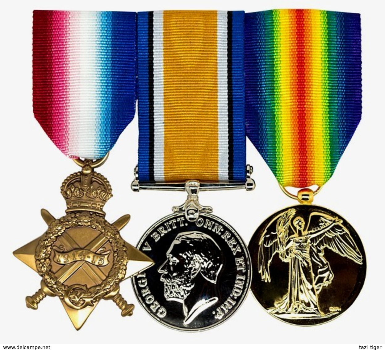 World War One Replica Medals • 1914-15 Star, British War Medal And Victory Medal - Otros & Sin Clasificación