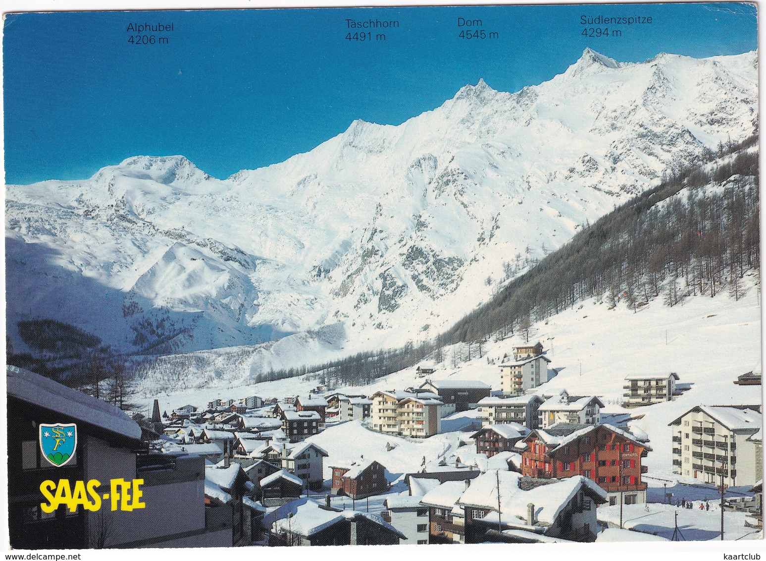 Saas-Fee 1800 M. (Wallis) Mit  Alphubel, Täschhorn, Dom Und Südienzspitze - (VS) - Täsch