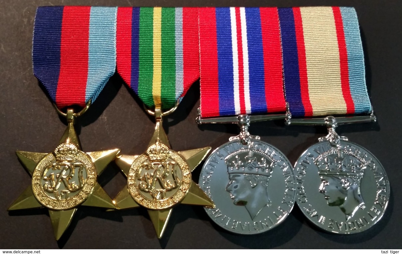 World War Two Set Of 4 Replica Medals - Full Size - In Presentation Box - Other & Unclassified